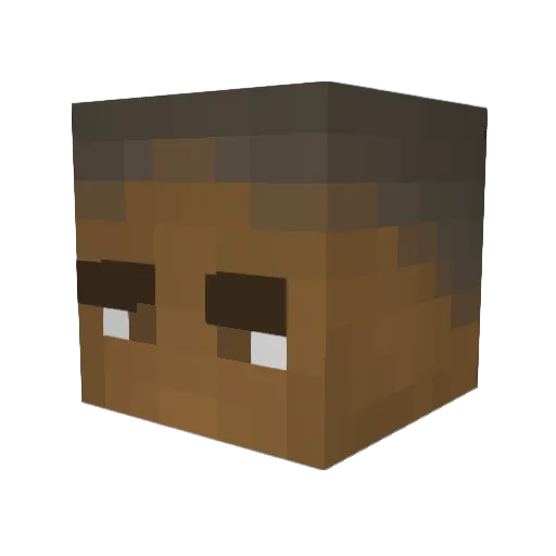 komikrye Minecraft avatar head, 3D render
