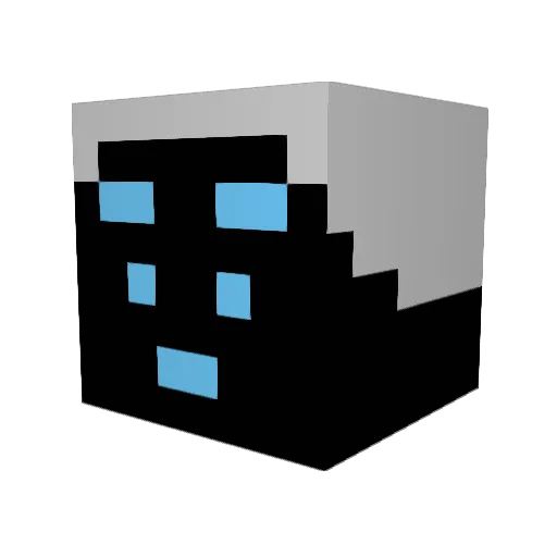 komimaro Minecraft avatar head, 3D render