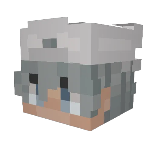 komir_ Minecraft avatar head, 3D render