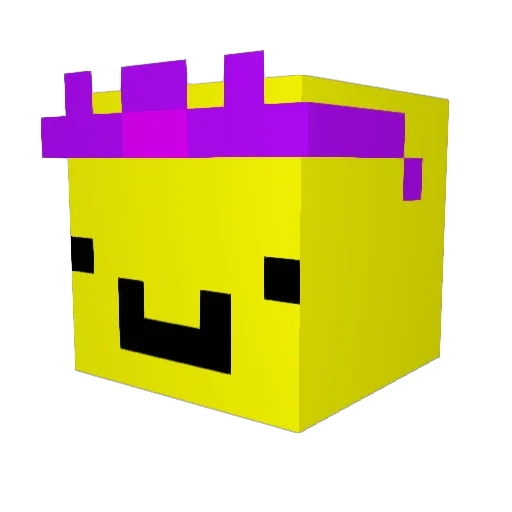 komischi Minecraft avatar head, 3D render