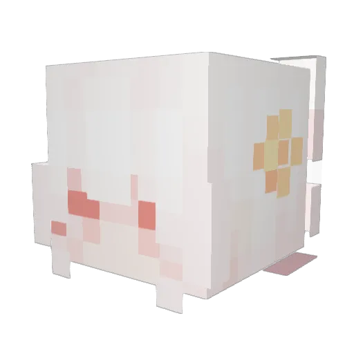 komiyamiya Minecraft avatar head, 3D render