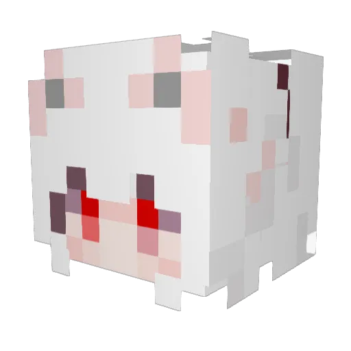 komo_lovol Minecraft avatar head, 3D render