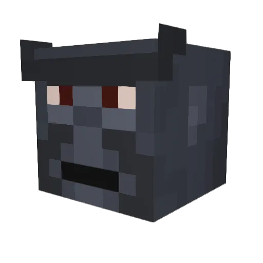 komodo8 Minecraft avatar head, 3D render