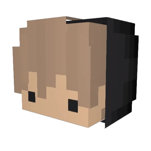 kompletthigh Minecraft avatar head, 3D render