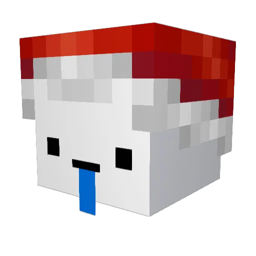 komq6 Minecraft avatar head, 3D render