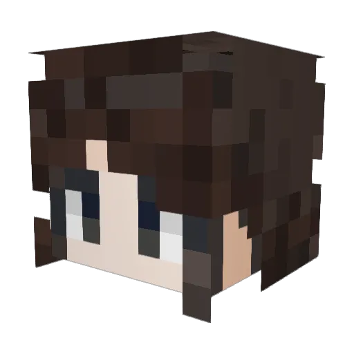 komq8200 Minecraft avatar head, 3D render