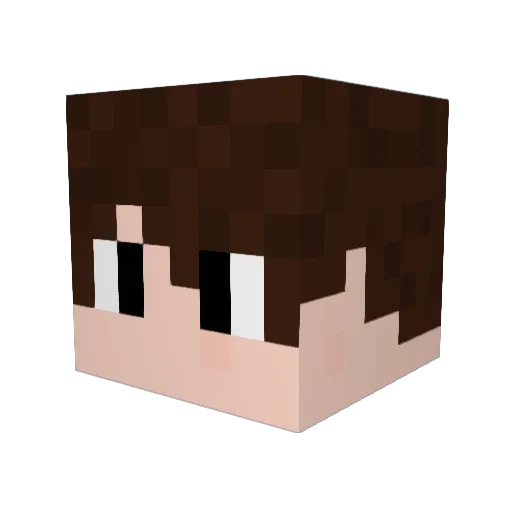 komron2008 Minecraft avatar head, 3D render