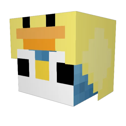 komugi0515 Minecraft avatar head, 3D render