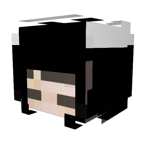 komugi1224 Minecraft avatar head, 3D render