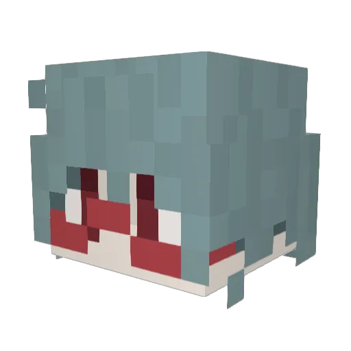 komugi_bread Minecraft avatar head, 3D render