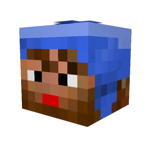 konacorky Minecraft avatar head, 3D render