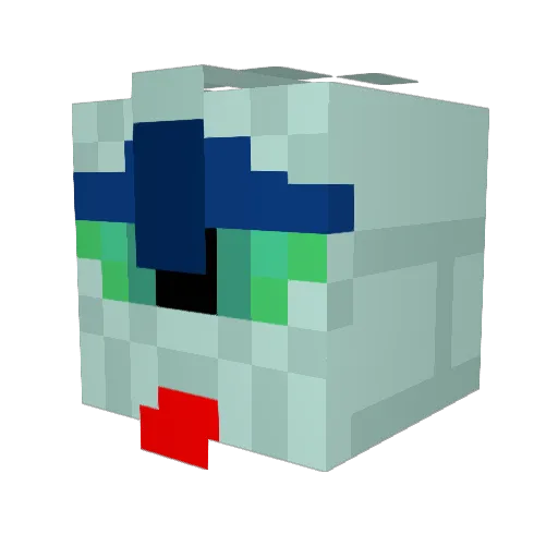 konanz Minecraft avatar head, 3D render