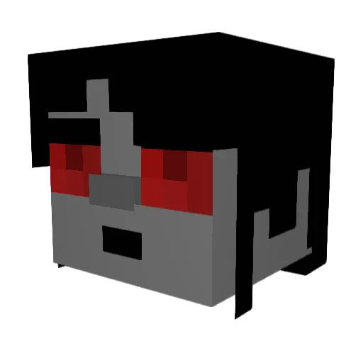 konblaser Minecraft avatar head, 3D render