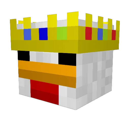 koncopa Minecraft avatar head, 3D render
