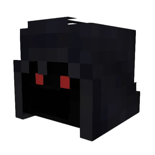 kondemon Minecraft avatar head, 3D render