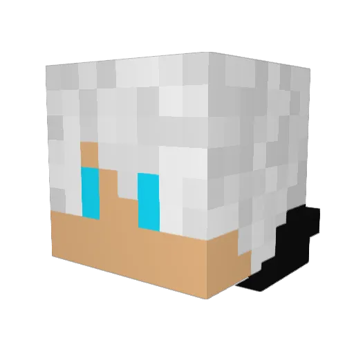 kondomir Minecraft avatar head, 3D render