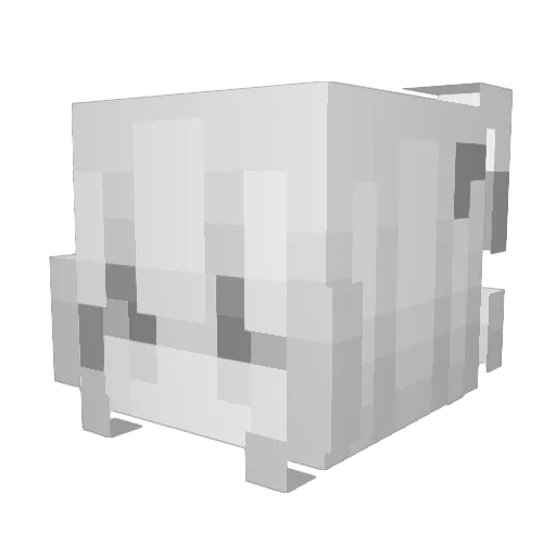 kondoon Minecraft avatar head, 3D render