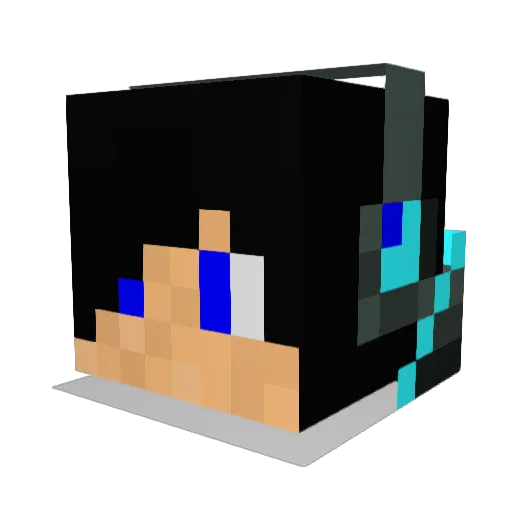kone0821 Minecraft avatar head, 3D render