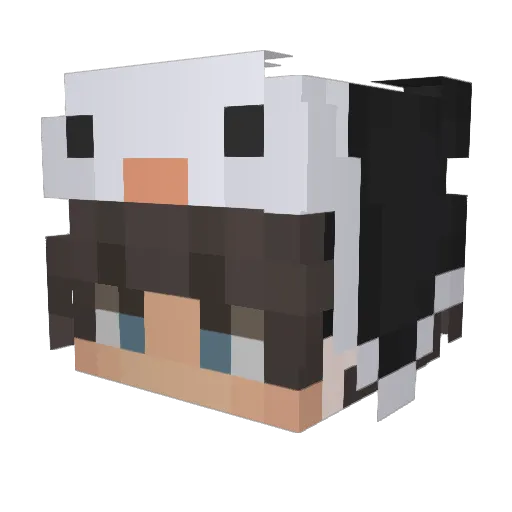koneeee Minecraft avatar head, 3D render