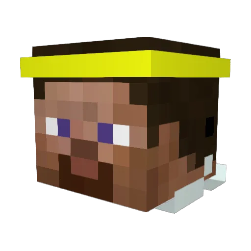 koneha2 Minecraft avatar head, 3D render