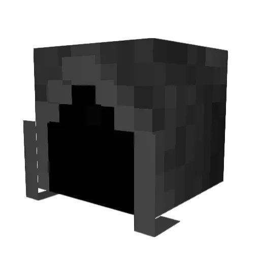 koneserkamienow Minecraft avatar head, 3D render