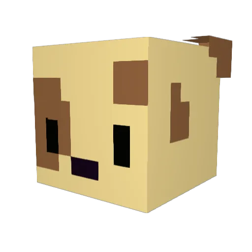 kong207 Minecraft avatar head, 3D render