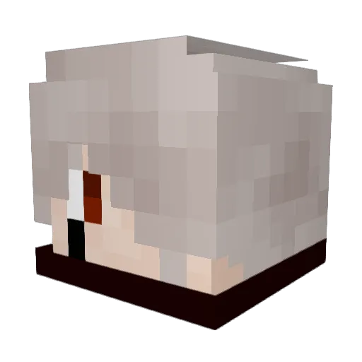 kong_xiang Minecraft avatar head, 3D render