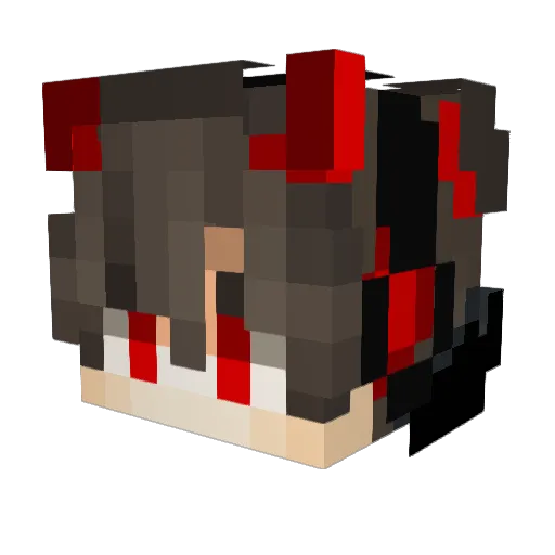 kongbai_233 Minecraft avatar head, 3D render