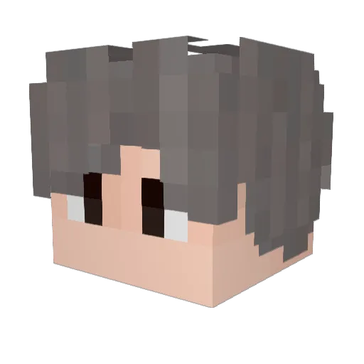 kongcai Minecraft avatar head, 3D render