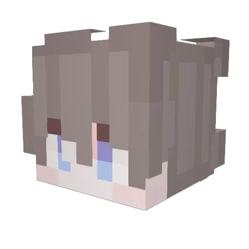 kongcheng_ji Minecraft avatar head, 3D render