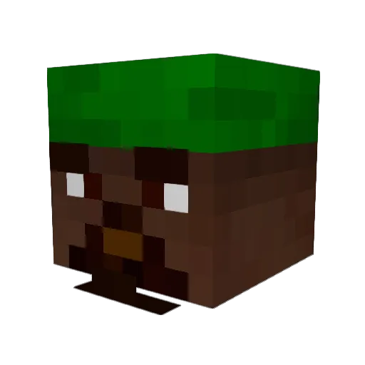 kongjeed_ Minecraft avatar head, 3D render