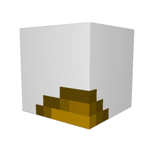 konglai Minecraft avatar head, 3D render