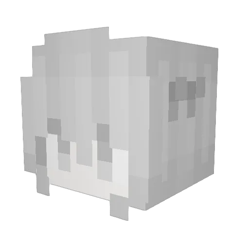 konglongCN Minecraft avatar head, 3D render