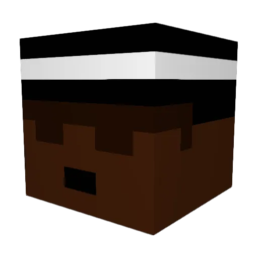 kongo_fan Minecraft avatar head, 3D render