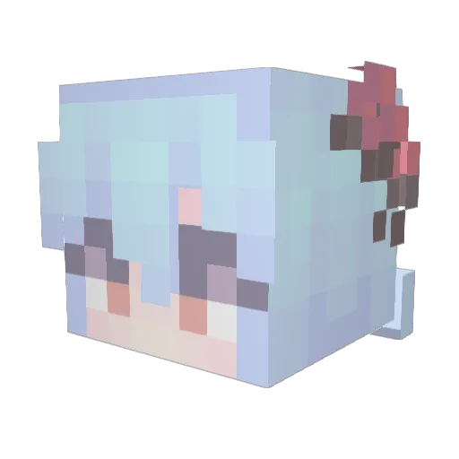 kongouseki_ Minecraft avatar head, 3D render