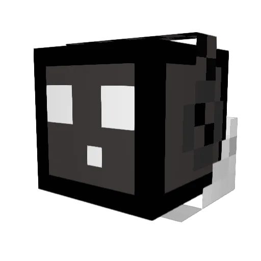 kongroman Minecraft avatar head, 3D render
