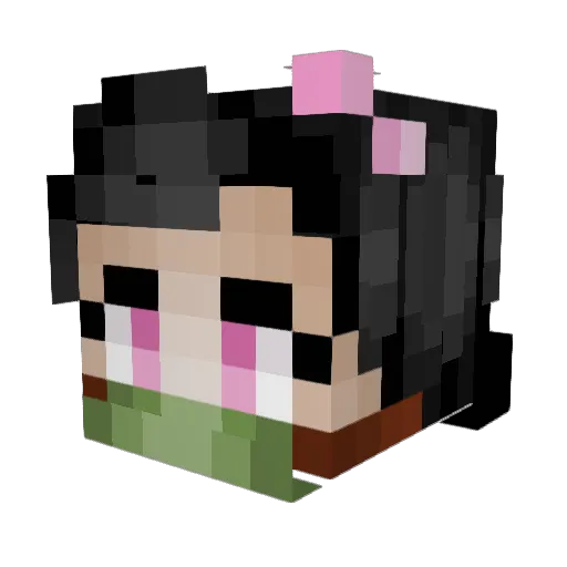 kongsni Minecraft avatar head, 3D render