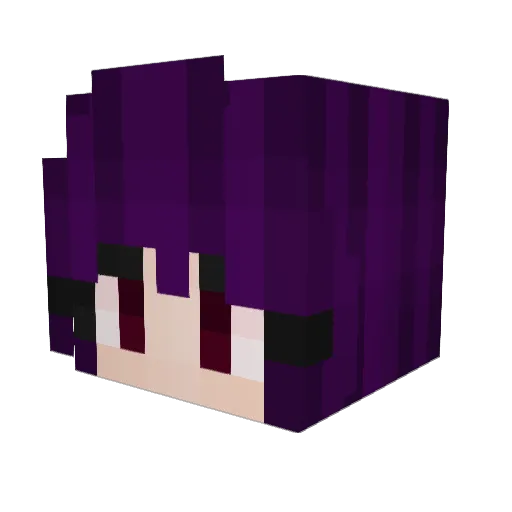 koni111 Minecraft avatar head, 3D render