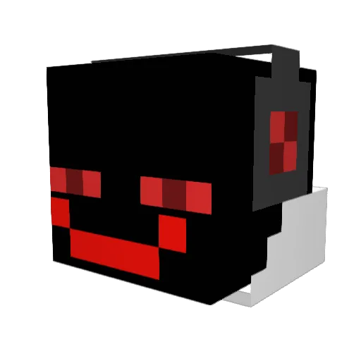 konicyann Minecraft avatar head, 3D render