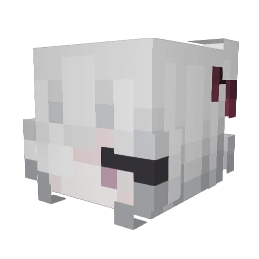 konigarturo Minecraft avatar head, 3D render