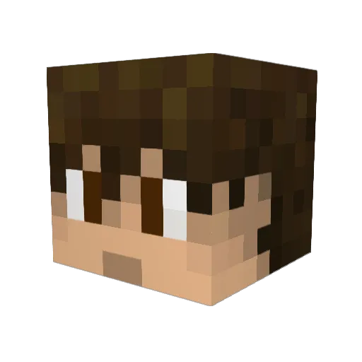 koning_loekie Minecraft avatar head, 3D render