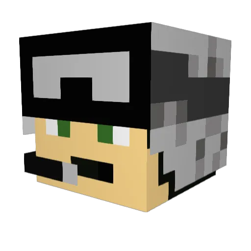 koning_tj Minecraft avatar head, 3D render