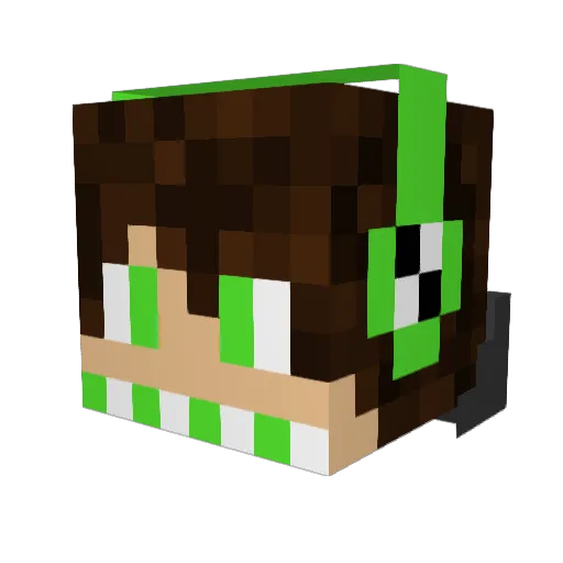 koningrijn Minecraft avatar head, 3D render