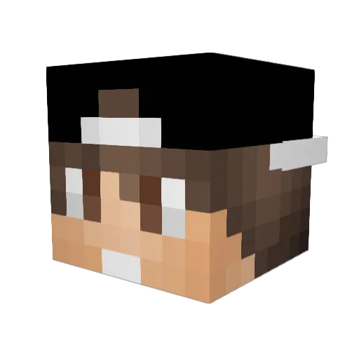 konjo0613 Minecraft avatar head, 3D render