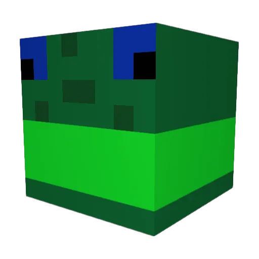konk88 Minecraft avatar head, 3D render