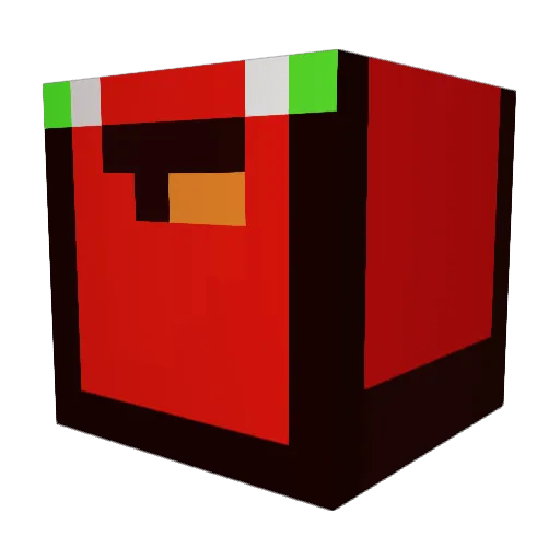 konkuri Minecraft avatar head, 3D render