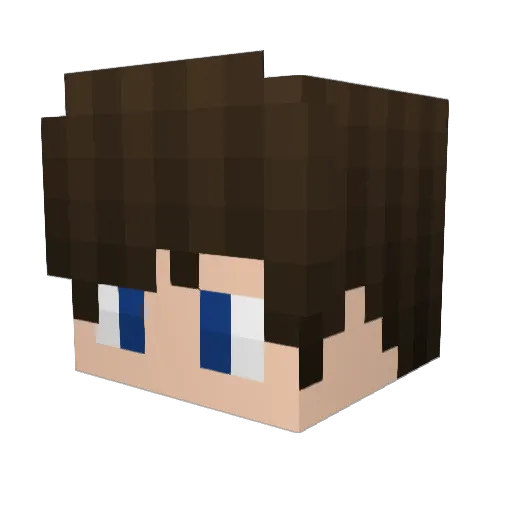 konkurrenzlos Minecraft avatar head, 3D render