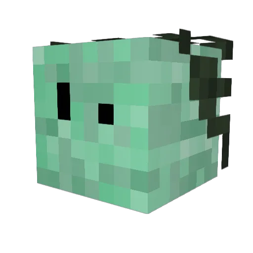 konlamo Minecraft avatar head, 3D render