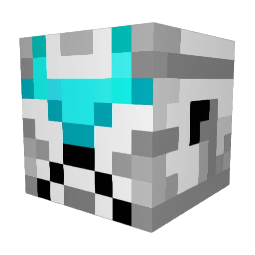konman7 Minecraft avatar head, 3D render