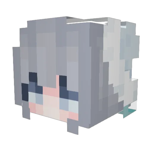 konnpeki093 Minecraft avatar head, 3D render